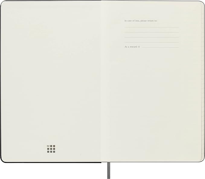 Moleskine Classic 12 Month Undated Weekly Planner, Hard Cover, Large (5" x 8.25"), Black