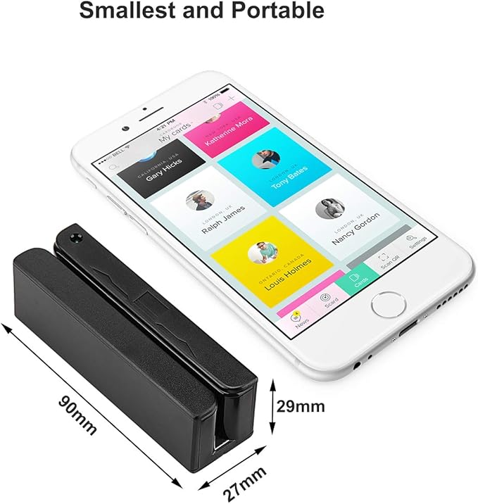 MSR90 USB Swipe Magnetic Credit Card Reader 3 Tracks Mini Smart Card Reader MSR605 MSR606 Deftun