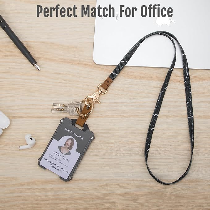 MNGARISTA Neck Lanyard for Keys, Floral Key Lanyard for Women, Durable ID Lanyards with Keyring and Clasp for ID Badges, School ID or Wallets, Hawaii
