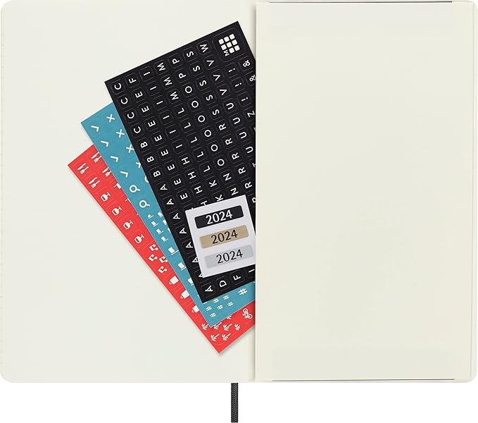 Moleskine Classic 18 Month 2023-2024 Weekly Planner, Soft Cover, Large (5" x 8.25"), Black