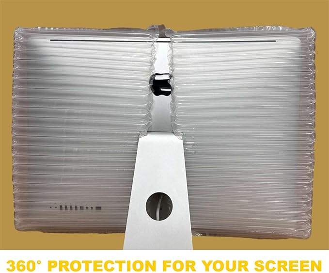 2 for 1 Screen with 1 Pump AIRPAKPRO Inflatable Protective Bags Compatible with 27" Imac Desktop Computer Shipping Boxes Protective Storage Case Monitor Dust Cover Compatible with 27" Screen