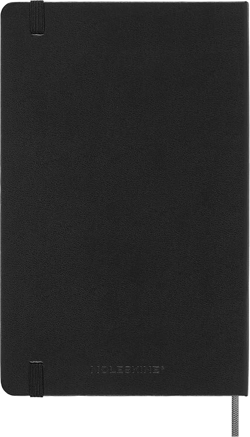 Moleskine Classic 12 Month Undated Weekly Planner, Hard Cover, Large (5" x 8.25"), Black