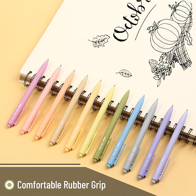 Mr. Pen- Retractable Gel Pens, 22 Pack, Black Ink, Mild Barrel Gel Pens, Gel Pens Fine Point 0.7mm, Retractable Pens, Cute Pens, Gel Ink Pens, Aesthetic Pens for Journaling Fine Tip Pens