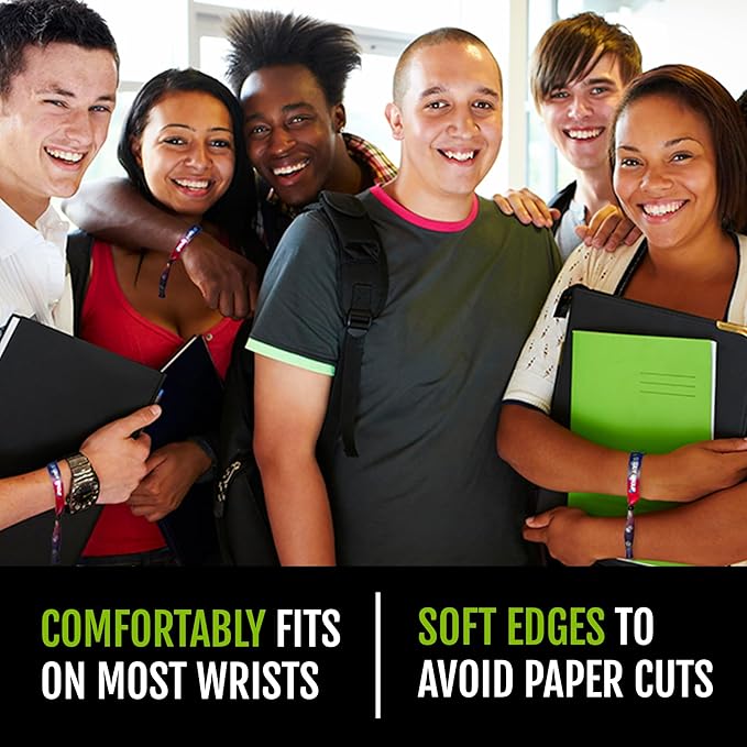100 WristCo Cloth Event Wristbands - Orange Fabric Bracelets Wrist Bands for Concerts Festival Admission Party 13 ½” x ½”