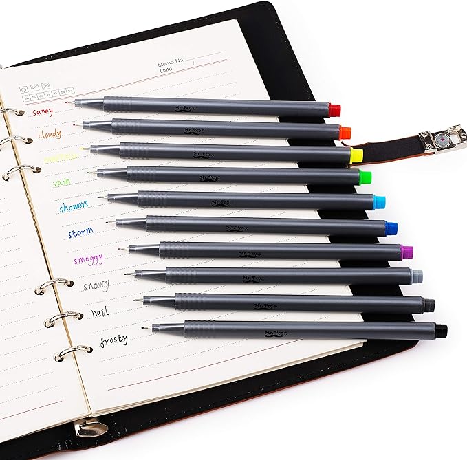 Mr. Pen- Pens, Fineliner 36 Pack, 0.4 mm, Pens Fine Point, Colored Journal Journals Supplies, Bible Pen Set, Art Writing Tip Markers