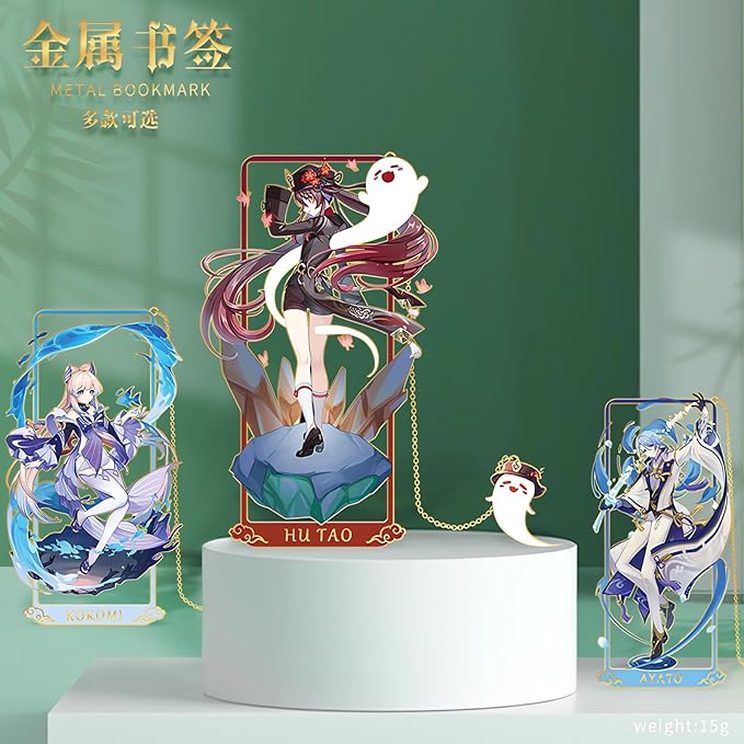 Nahida Bookmark with Chain Original Genshin Impact Metal Bookmark - Collect All Your Favorite Characters!