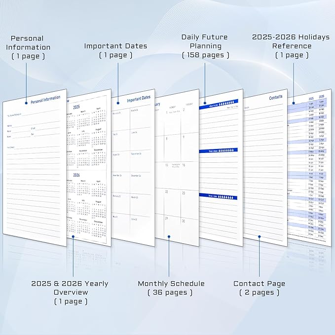 Monthly Planner 2025-2026 – Jan 2025 - Jun 2026, Academic Planner 2025-2026 Weekly, School Planner with Flexible Cover, Premium Thick Paper for School Work Office 5.7" x 8.2" – Orange