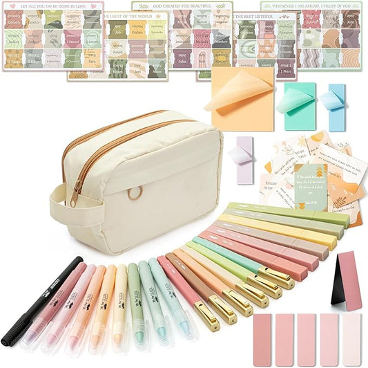 Mr. Pen- Bible Journaling Kit, Bible Study Supplies, No Bleed Bible Highlighters and Pens No Bleed, Bible Pens, Bible Journaling Kit for Gift, Bible Study Tools, Easter Gift