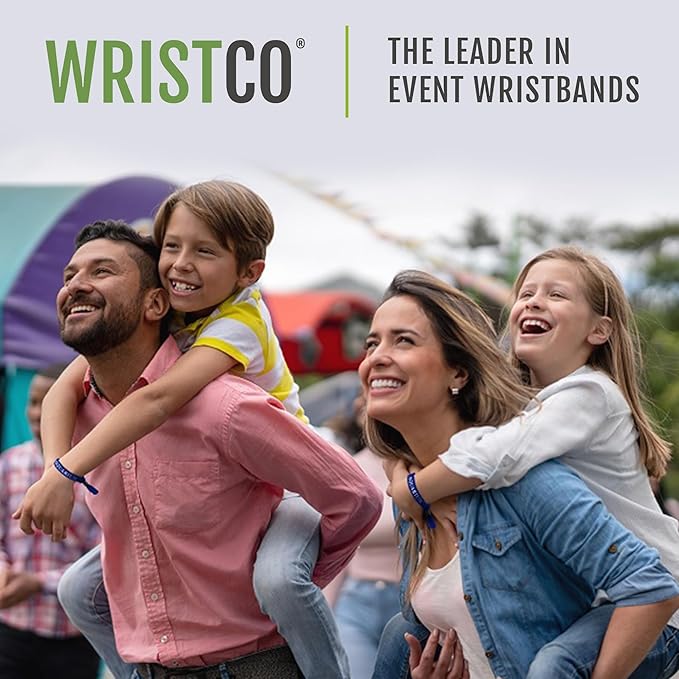 100 WristCo Cloth Event Wristbands - Orange Fabric Bracelets Wrist Bands for Concerts Festival Admission Party 13 ½” x ½”