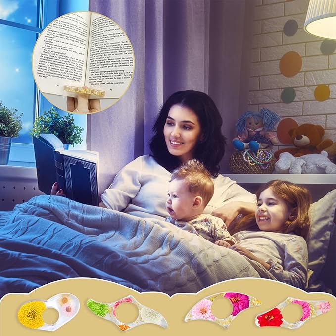 Motiloo Resin Book Page Holder Molds,DIY Transparent Thumb Ring Page Holder Resin Mold Accessories Gifts for Teachers Kids Students,Readers,Book Lovers,Bookworm