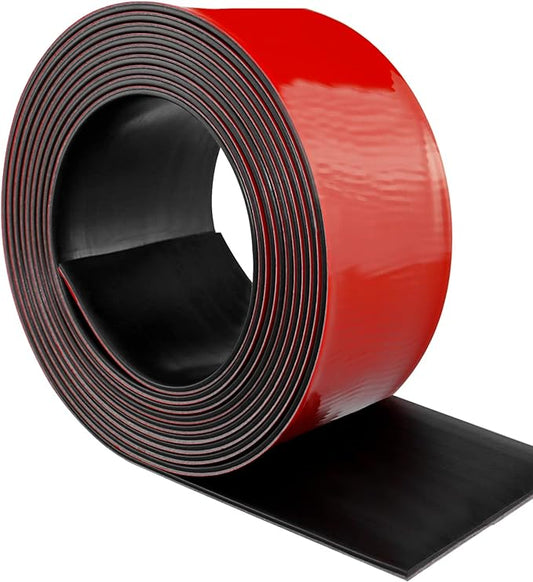 Neoprene Rubber Strips Self Adhesive Solid Rubber Sheets, Rolls & Strips for DIY Gaskets Crafts Pads Seals Warehouse Flooring Rubber Strip with Adhesive Backing (3” Wide x 1/5" Thick x 20' Long, 1)