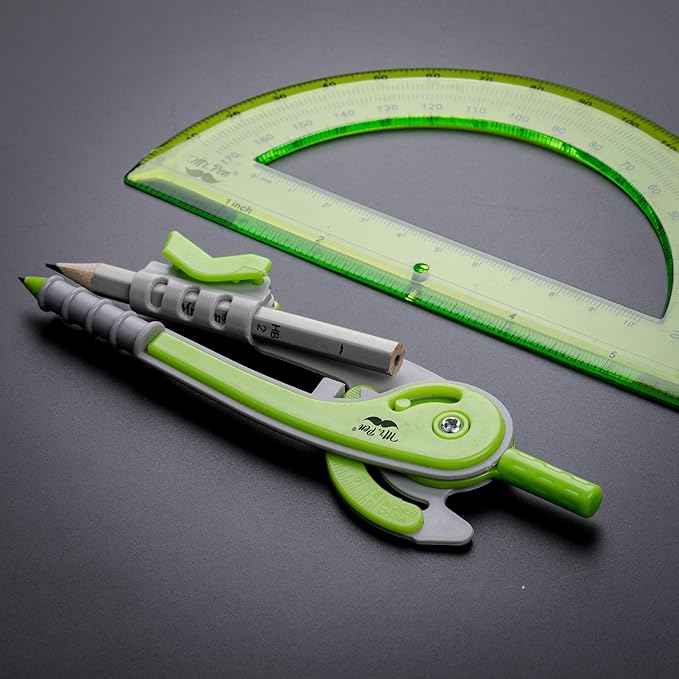 Mr. Pen- Compass and Protractor Set, Geometry Kit, Compass Protractor Set, Protractor, Compass for Geometry, Math Compass, Compass School, Math Compass and Protractor, Geometry Tools Set, Geometry Set