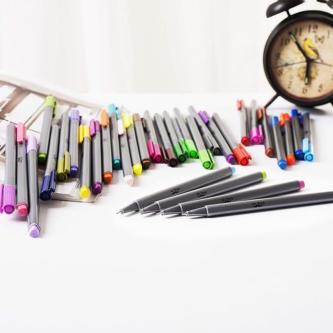 Mr. Pen- Pens, Fineliner 36 Pack, 0.4 mm, Pens Fine Point, Colored Journal Journals Supplies, Bible Pen Set, Art Writing Tip Markers