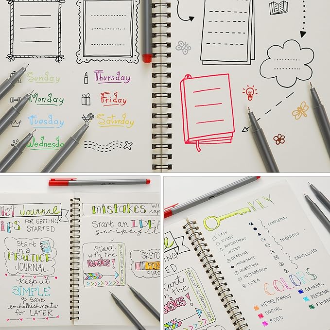 Mr. Pen- Fineliner Pens, 20 pcs, Colorful Pens, 0.4mm Fineliners Pens, Art Pens, Writing Pens Fine Point Pen, Color Pens Fine Point Smooth Writing Pens, Fine Tip pens, Drawing Pens, Fine Line Pens